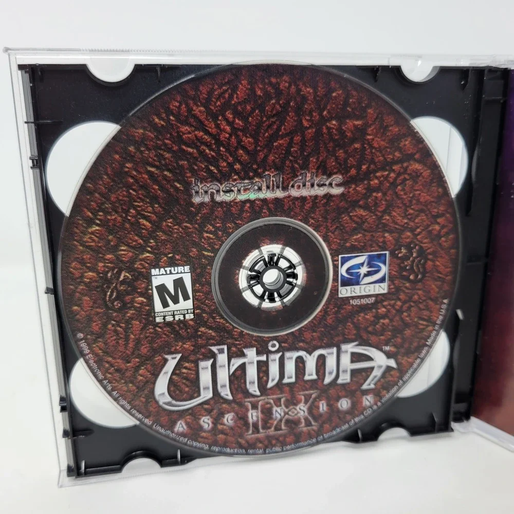 Ultima IX Ascension PC Game 2-Disc Set Game & Install Discs Origin Systems 1999